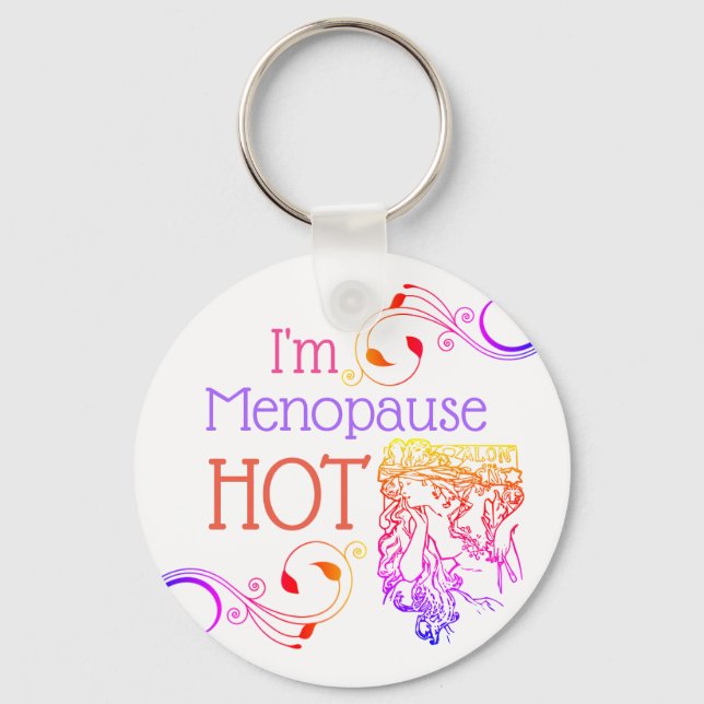 Llavero Soy menopausia hot keychain (Anverso)