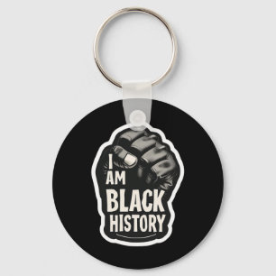 Llavero Soy Mes de la Historia Negra Orgullo Africano Puño