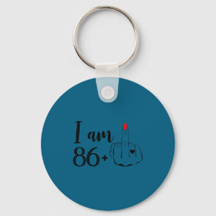 Llavero Soy mujer de 86 años y 1 de la mitad