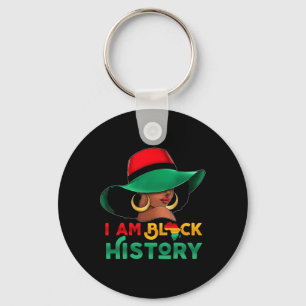 Llavero Soy mujer del mes de la historia negra chica afro 