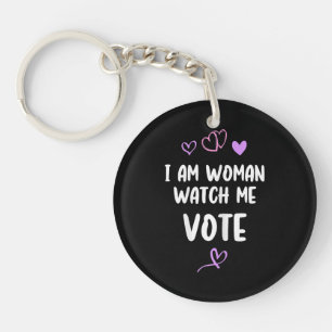 Llavero Soy mujer, mírame votar