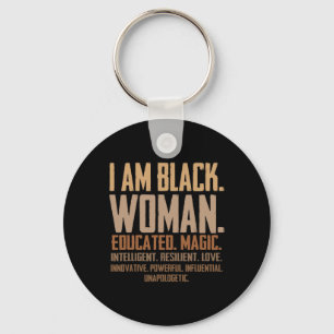 Llavero Soy mujer negra educada magia Junenth Mes de la hi