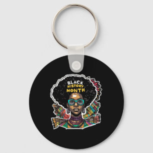 Llavero Soy negro mes de la historia Orgullo africano Puño