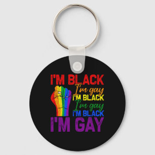 Llavero Soy negro soy gay poder puño Orgullo Lgbtq negro s