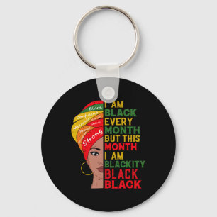 Llavero Soy negro todos los meses pero este mes soy negro
