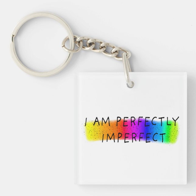 Llavero Soy perfectamente imperfecto (Frente)