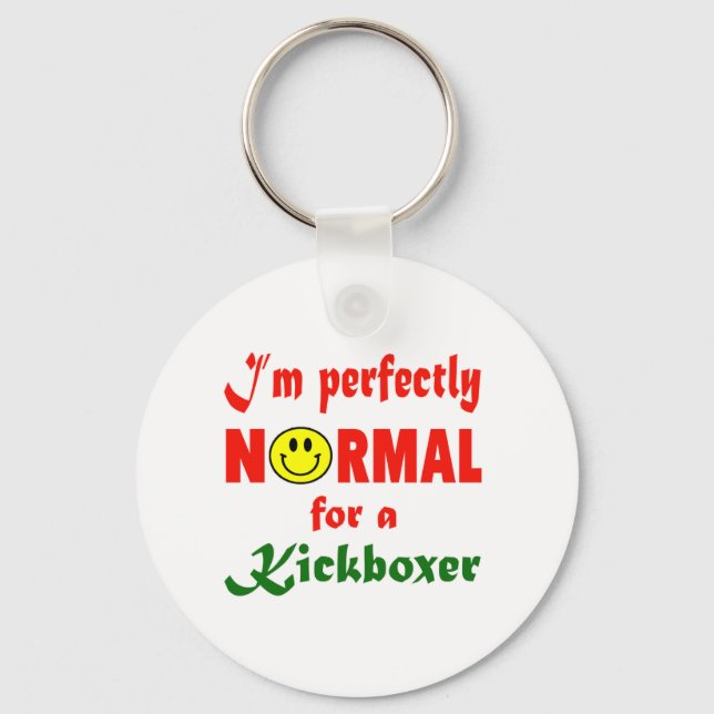 Llavero Soy perfectamente normal para un Kickboxer. (Anverso)