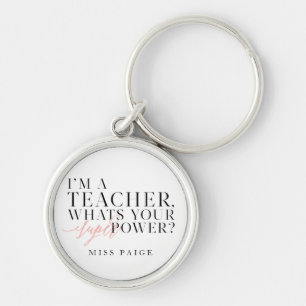 Llavero Soy profesor, ¿cuál es tu superpoder? Regalo