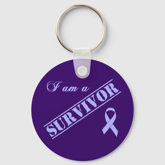 Llavero Soy sobreviviente - Cáncer general de la cinta de  (Anverso)