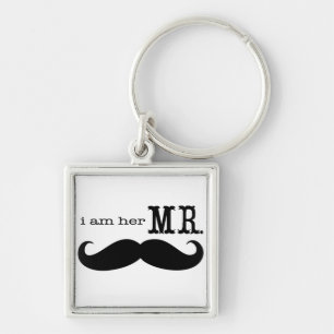Llavero Soy su Sr. Mustache Grooms Regalos