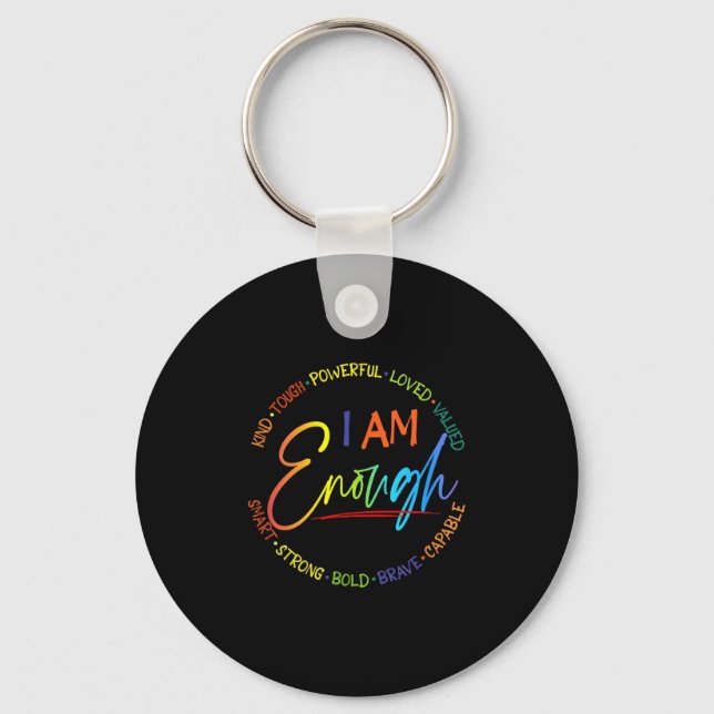 Llavero Soy Suficiente, Amable, Poderoso, Amado, Valioso,  (Anverso)