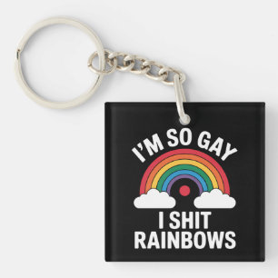 Llavero Soy tan gay arcoíris divertido LGBTQ Orgullo Aliad