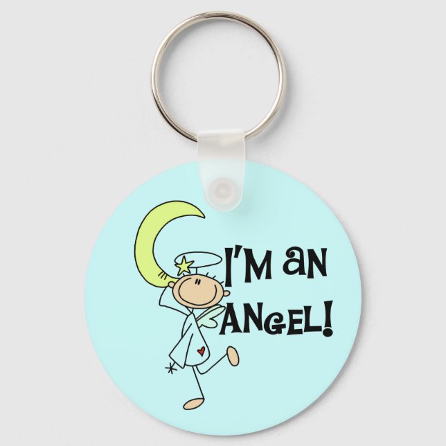 Llavero Soy un Angel Keychain (Anverso)