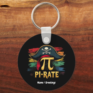 Llavero Soy un aventurero del Día Pi Pirata, una divertida