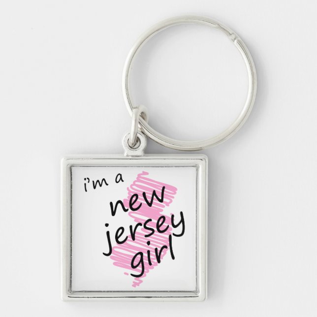 Llavero Soy un chica de New Jersey (Frente)