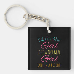 Llavero Soy un Chica de voleibol como un Chica normal