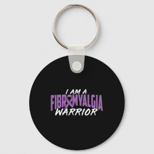 Llavero Soy Un Guerrero De Fibromialgia. Fibromialgia púrp