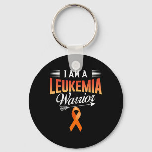 Llavero Soy un Guerrero de la Leucemia Conciencia del Cánc