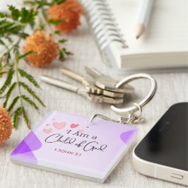 Llavero Soy un hijo de Dios Biblia Verse Keychain