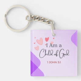 Llavero Soy un hijo de Dios Biblia Verse Keychain