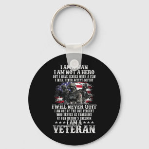 Llavero Soy Un Hombre No Soy Héroe Soy Un Veterano Día Nos