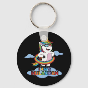 Llavero Soy un Hulacorn Hula Hoop Unicorn Lover Rainbow