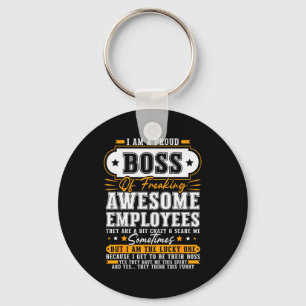 Llavero Soy un jefe orgulloso de empleados increíbles dive