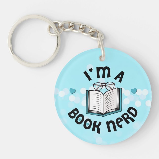 Llavero Soy un Nerd del Libro (Frente)
