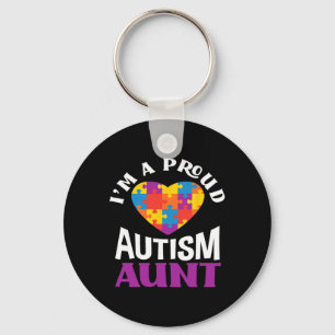 Llavero Soy un orgulloso autismo tía Puzzle Heart Autism A