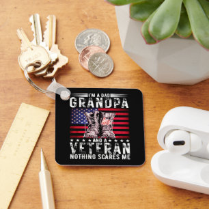 Llavero Soy un padre abuelo veterano jubilado de padre gra