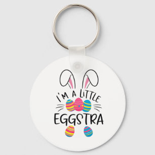 Llavero Soy un pequeño conejito de Pascua de Eggstra