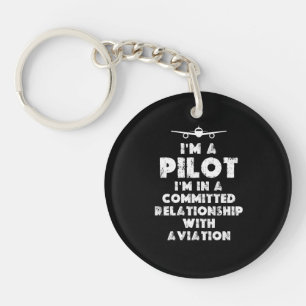 Llavero Soy un piloto gracioso