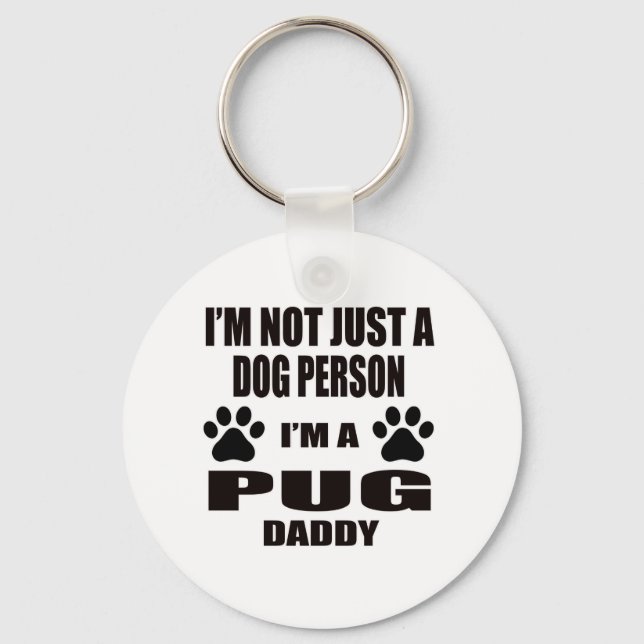 Llavero Soy un pug Daddy (Anverso)