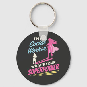 Llavero Soy un trabajador social ¿Cuál es tu superpoder?