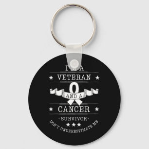 Llavero Soy un veterano y un sobreviviente de cáncer que s