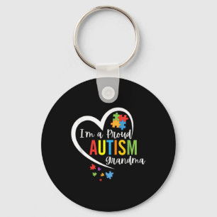 Llavero Soy Una Abuela Orgullosa Ama El Corazón Autismo Co
