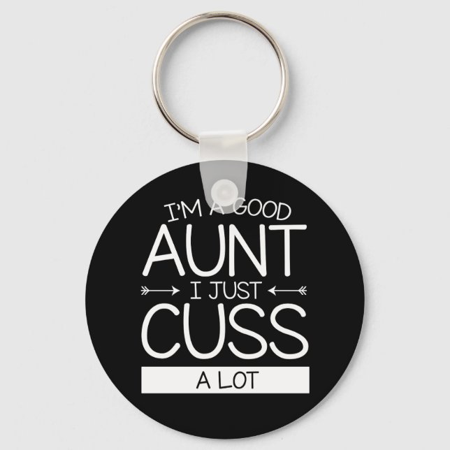 Llavero Soy Una Buena Tía, Solo Trajo Mucha Ropa. (Anverso)