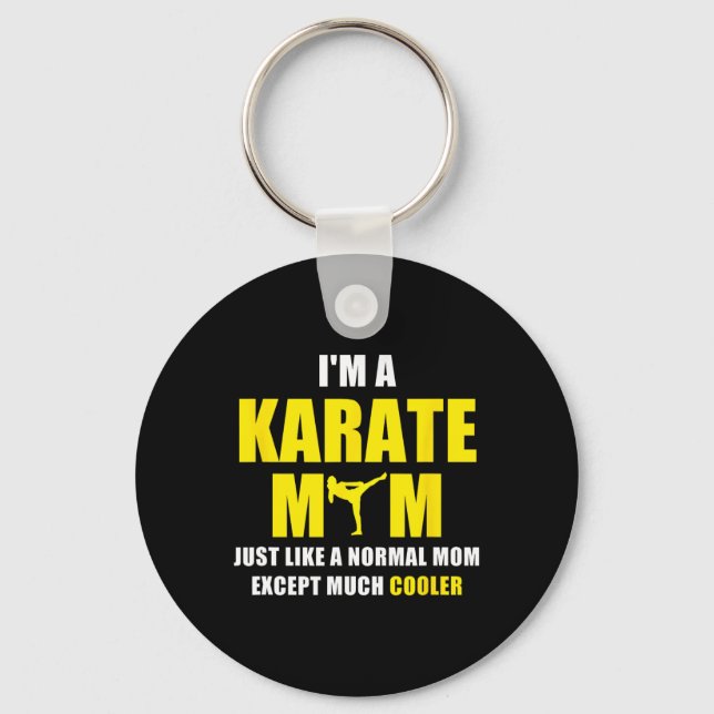 Llavero Soy una camiseta de mamá karate (Anverso)