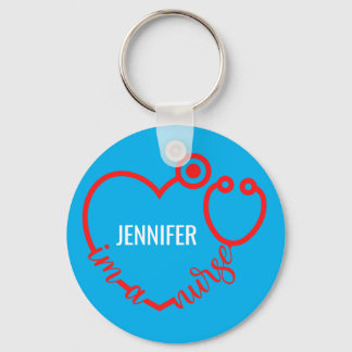 Llavero Soy una enfermera Stethoscope Personalizado regalo