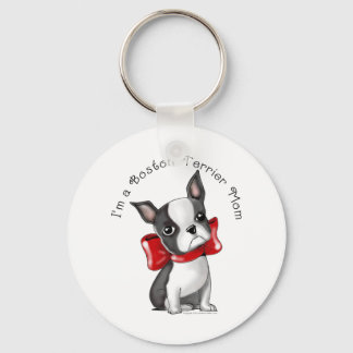 Llavero *Soy una madre de Boston terrier* Perro adorable