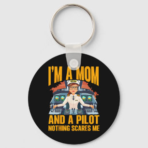 Llavero Soy una madre y un piloto nada me asusta a las muj