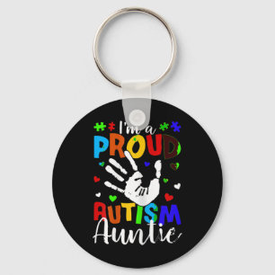 Llavero Soy una orgullosa tía de autismo. Gracioso autismo
