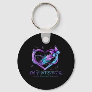 Llavero Soy una sobreviviente de prevención del suicidio c
