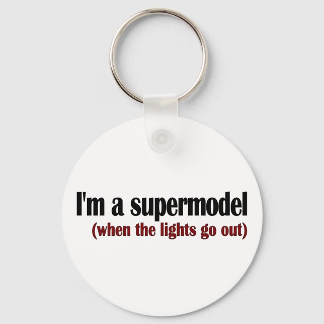 Llavero Soy Una Supermodelo (Anverso)