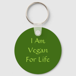 Llavero Soy Vegan De Por Vida. Verde. Lema. Personalizado