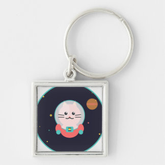 Llavero Space Cat Keychain