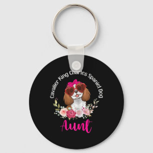 Llavero Spaniel Cavalier King Charles Perro Tía Floral Val