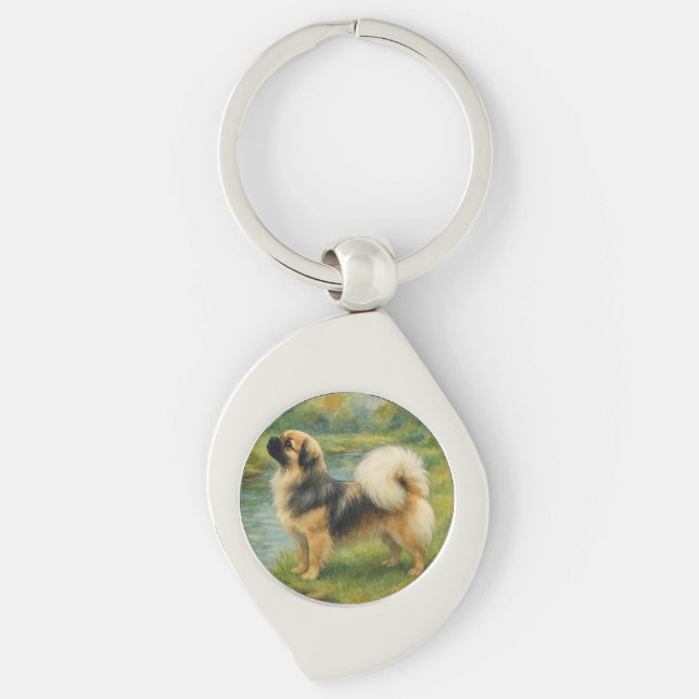 Llavero Spaniel Tibetano (Anverso)