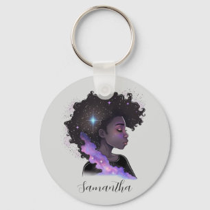 Llavero Sparkling Afro Woman