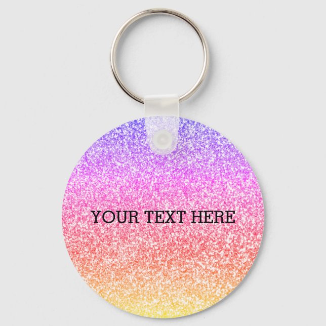 Llavero Sparkling elegante giratorio arco iris colorido li (Anverso)